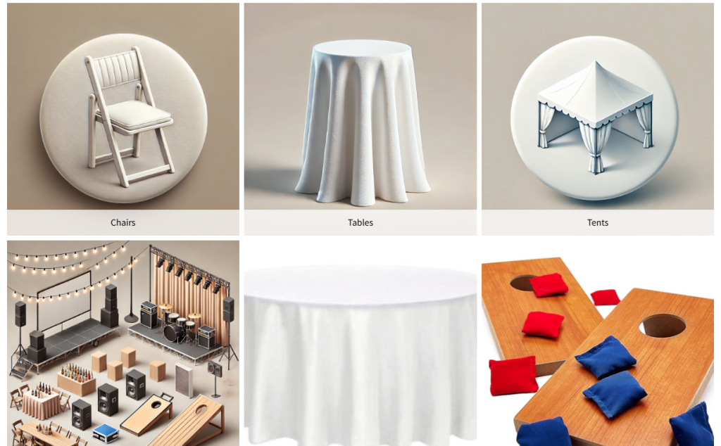 party equipment rental